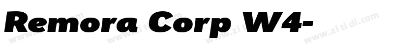 Remora Corp W4字体转换